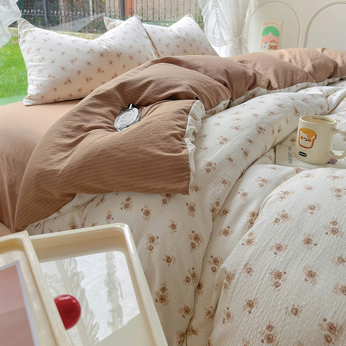 91家纺网 家纺一手货源 找家纺 （总）王朝国际 2025新款直播电商热款彩竺棉四件套