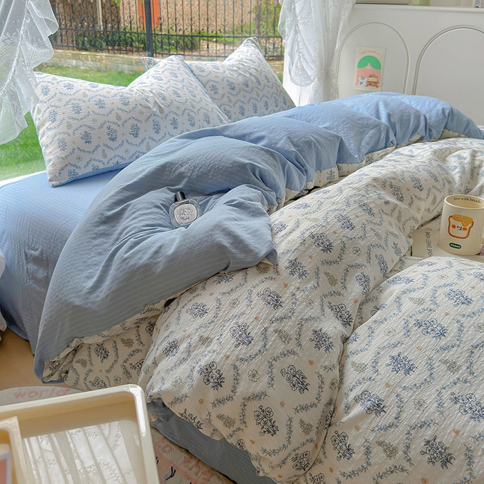 91家纺网 家纺一手货源 找家纺 （总）王朝国际 2025新款直播电商热款彩竺棉四件套