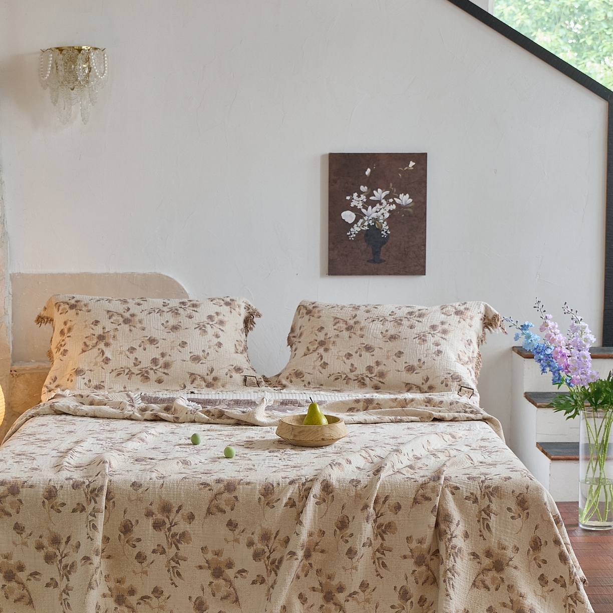 91家纺网 家纺一手货源 找家纺 沐瑟家纺 2025新款色织提花全棉流苏纱布枕巾 洛颖