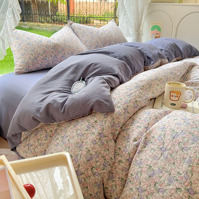 91家纺网 家纺一手货源 找家纺 （总）王朝国际 2025新款直播电商热款彩竺棉四件套