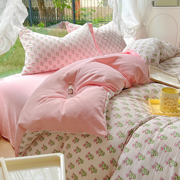 91家纺网 家纺一手货源 找家纺 （总）王朝国际 2025新款直播电商热款彩竺棉四件套