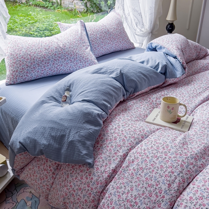 91家纺网 家纺一手货源 找家纺 （总）王朝国际 2025新款直播电商热款彩竺棉四件套