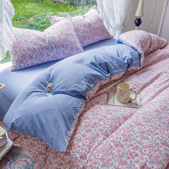 91家纺网 家纺一手货源 找家纺 （总）王朝国际 2025新款直播电商热款彩竺棉四件套