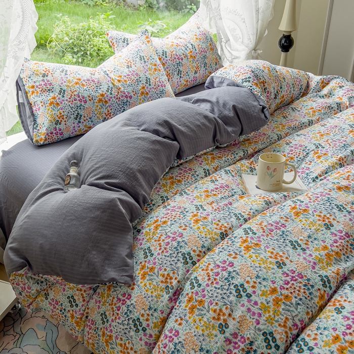 91家纺网 家纺一手货源 找家纺 （总）王朝国际 2025新款直播电商热款彩竺棉四件套