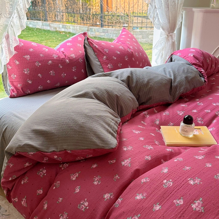 91家纺网 家纺一手货源 找家纺 （总）王朝国际 2025新款直播电商热款彩竺棉四件套