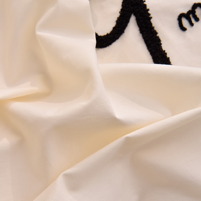 91家纺网 家纺一手货源 找家纺 炫拼家纺 2025新款A类全棉40支水洗棉毛巾绣四件套-卡通多巴胺 潦草小狗