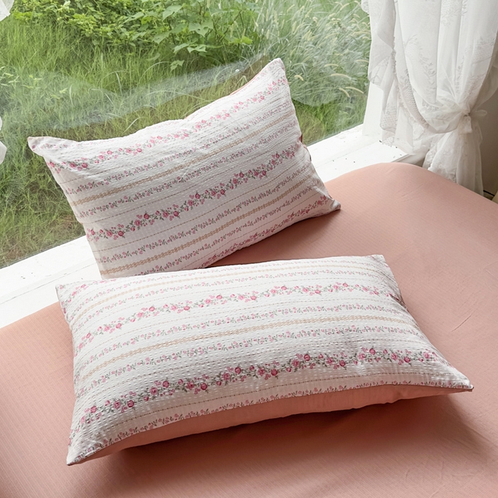 91家纺网 家纺一手货源 找家纺 王朝国际 2026新款直播电商热款彩竺棉四件套 粉黛