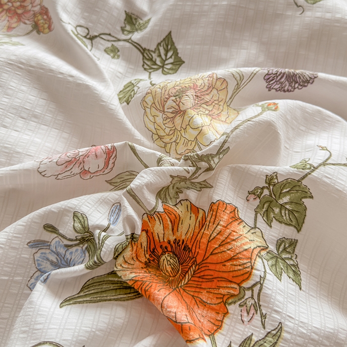 91家纺网 家纺一手货源 找家纺 王朝国际 2026新款直播电商热款彩竺棉四件套 一代芳华