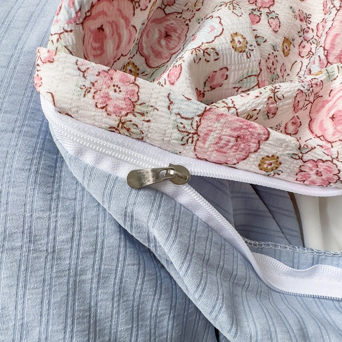 91家纺网 家纺一手货源 找家纺 王朝国际 2026新款直播电商热款彩竺棉四件套 月下蔷薇