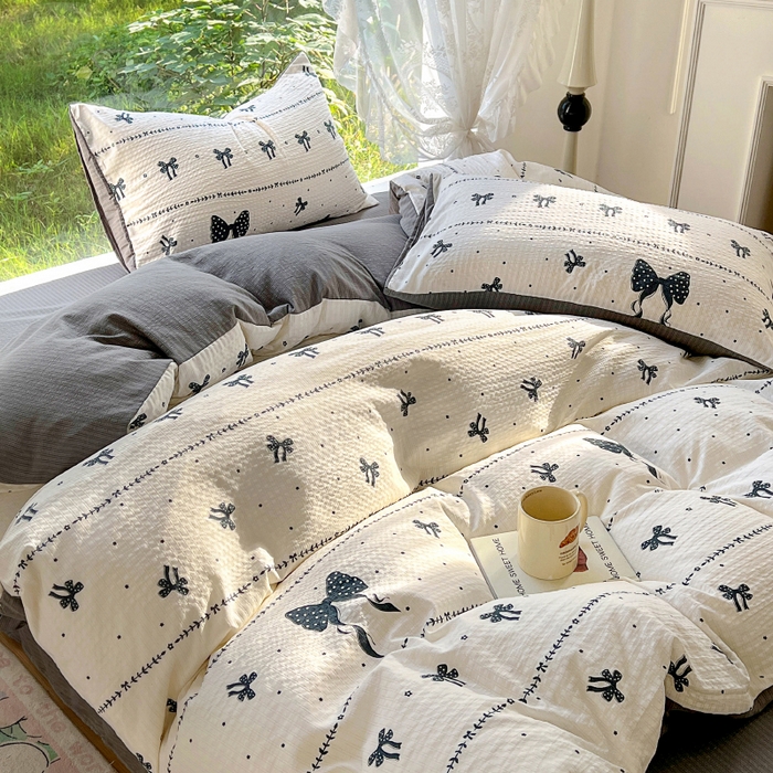 91家纺网 家纺一手货源 找家纺 王朝国际 2026新款直播电商热款彩竺棉四件套 梦幻蝶