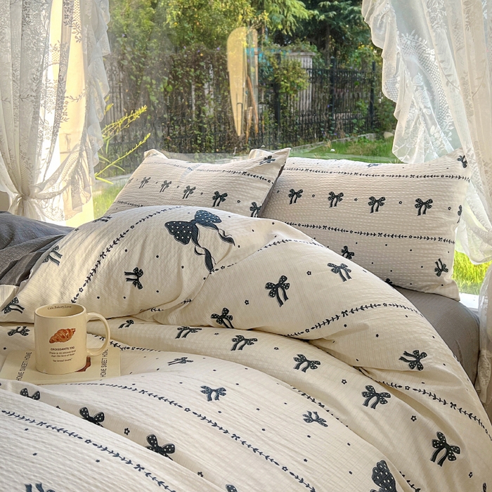 91家纺网 家纺一手货源 找家纺 王朝国际 2026新款直播电商热款彩竺棉四件套 梦幻蝶