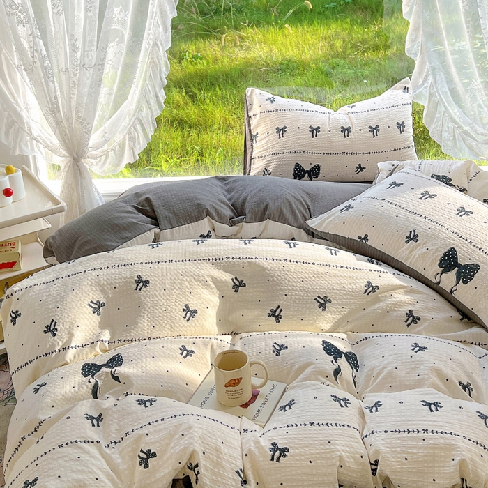 91家纺网 家纺一手货源 找家纺 王朝国际 2026新款直播电商热款彩竺棉四件套 梦幻蝶