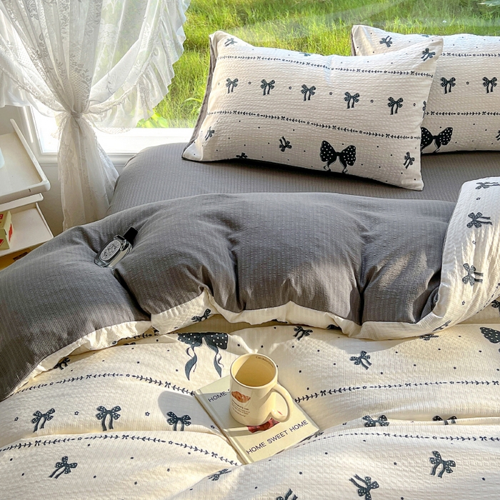 91家纺网 家纺一手货源 找家纺 王朝国际 2026新款直播电商热款彩竺棉四件套 梦幻蝶