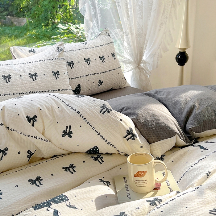 91家纺网 家纺一手货源 找家纺 王朝国际 2026新款直播电商热款彩竺棉四件套 梦幻蝶