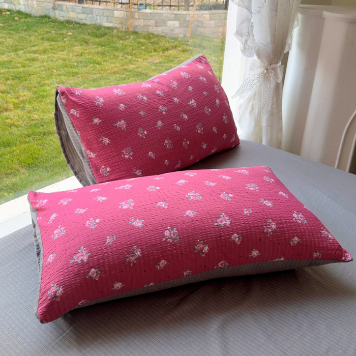 91家纺网 家纺一手货源 找家纺 王朝国际 2026新款直播电商热款彩竺棉四件套 红昭