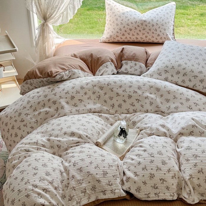 91家纺网 家纺一手货源 找家纺 王朝国际 2026新款直播电商热款彩竺棉四件套 锦瑟