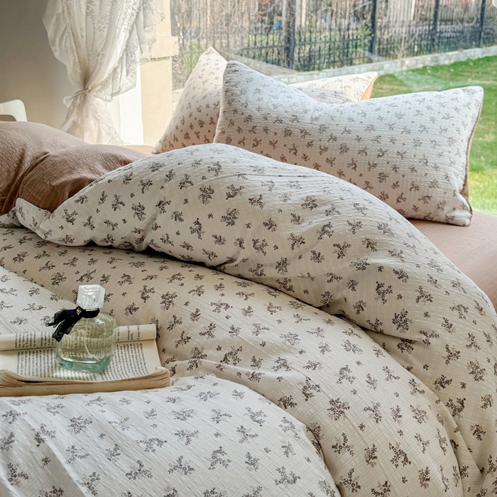 91家纺网 家纺一手货源 找家纺 王朝国际 2026新款直播电商热款彩竺棉四件套 锦瑟