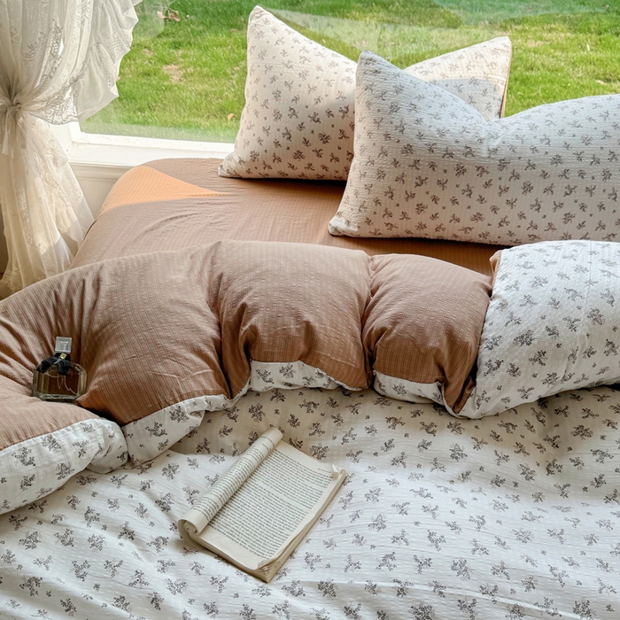 91家纺网 家纺一手货源 找家纺 王朝国际 2026新款直播电商热款彩竺棉四件套 锦瑟