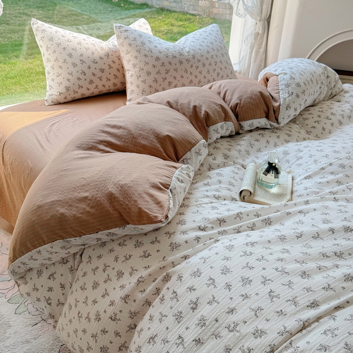 91家纺网 家纺一手货源 找家纺 王朝国际 2026新款直播电商热款彩竺棉四件套 锦瑟