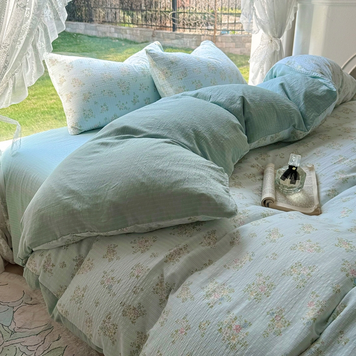 王朝国际 2026新款直播电商热款彩竺棉四件套 兰亭