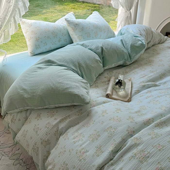 91家纺网 家纺一手货源 找家纺 王朝国际 2026新款直播电商热款彩竺棉四件套 兰亭