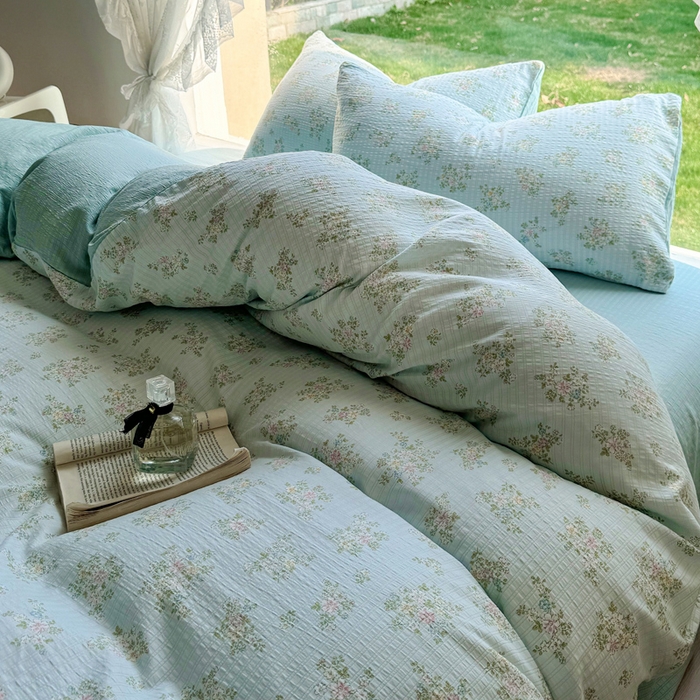 91家纺网 家纺一手货源 找家纺 王朝国际 2026新款直播电商热款彩竺棉四件套 兰亭