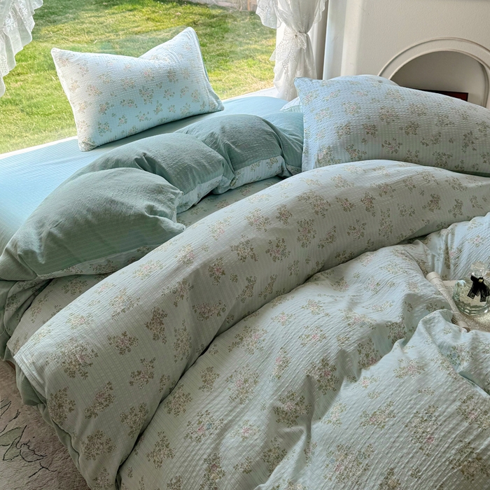 91家纺网 家纺一手货源 找家纺 王朝国际 2026新款直播电商热款彩竺棉四件套 兰亭