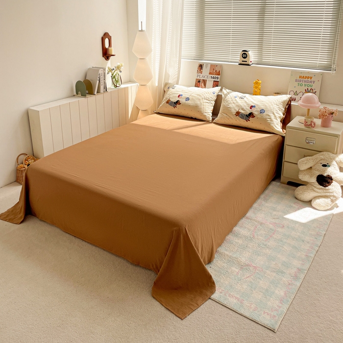 91家纺网 家纺一手货源 找家纺 维娜斯家纺 2025新款印花双层纱四件套亲肤柔软适合裸睡 欢度节日