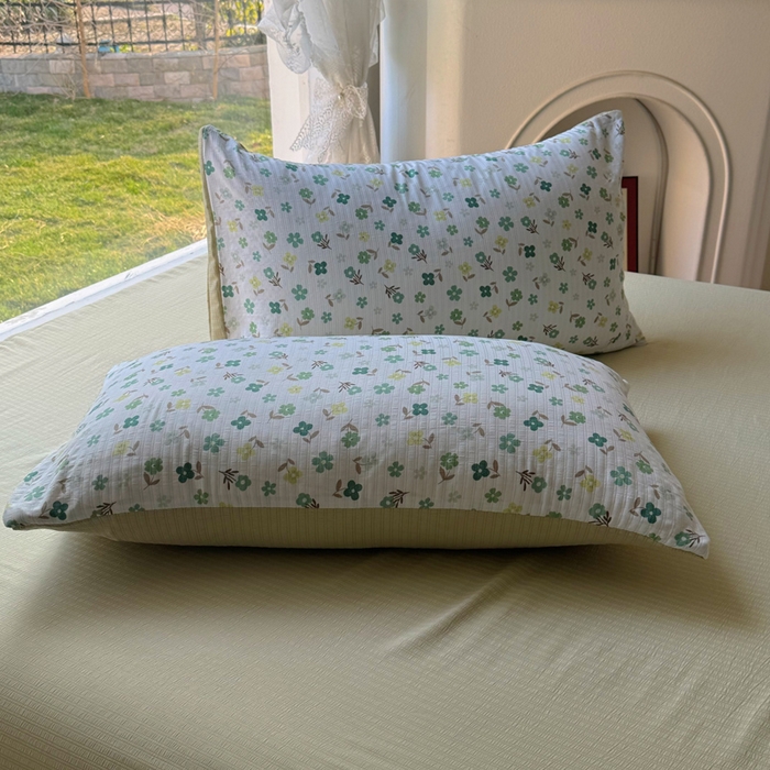 91家纺网 家纺一手货源 找家纺 王朝国际 2026新款直播电商热款彩竺棉四件套 幸运草