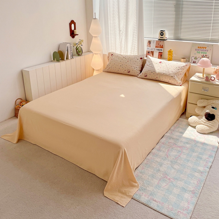 91家纺网 家纺一手货源 找家纺 维娜斯家纺 2025新款印花双层纱四件套亲肤柔软适合裸睡 森林派对