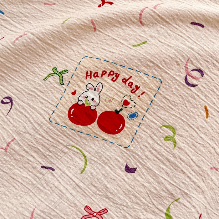 91家纺网 家纺一手货源 找家纺 维娜斯家纺 2025新款印花双层纱四件套亲肤柔软适合裸睡 森林派对