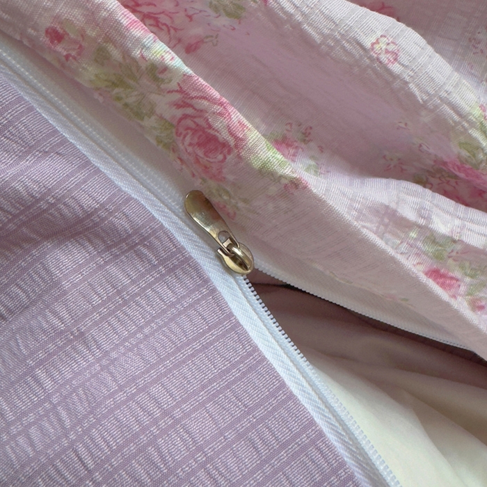 91家纺网 家纺一手货源 找家纺 王朝国际 2026新款直播电商热款彩竺棉四件套 紫陌