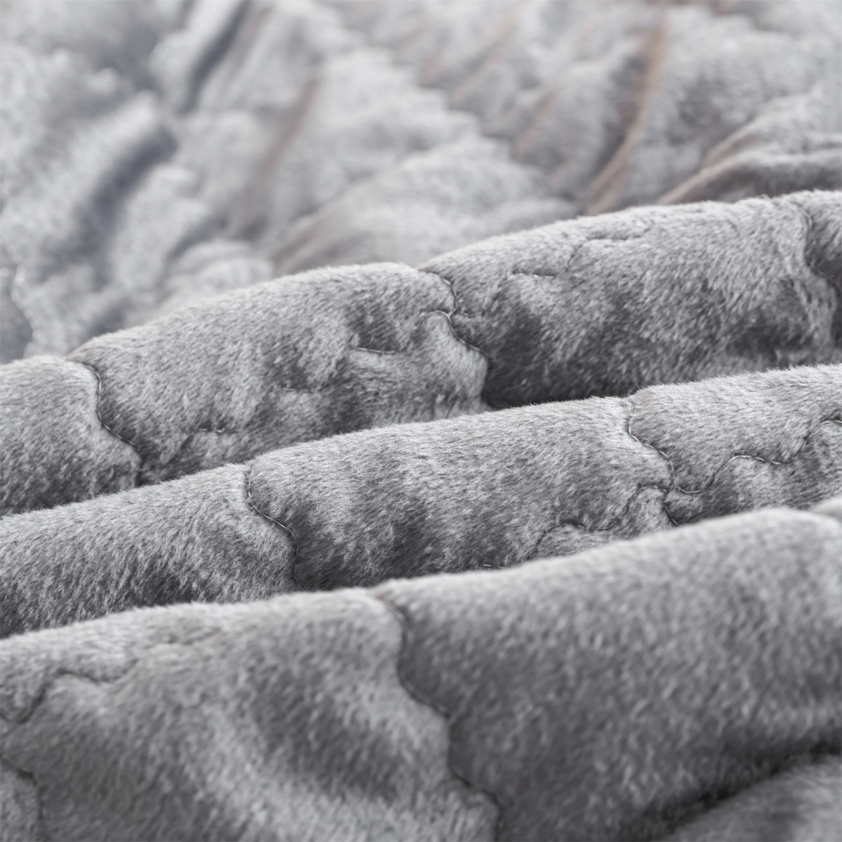 91家纺网 家纺一手货源 找家纺 潮邦创意家居 2025新款婴儿绒夹棉床笠单品单件床垫保护套 星空灰