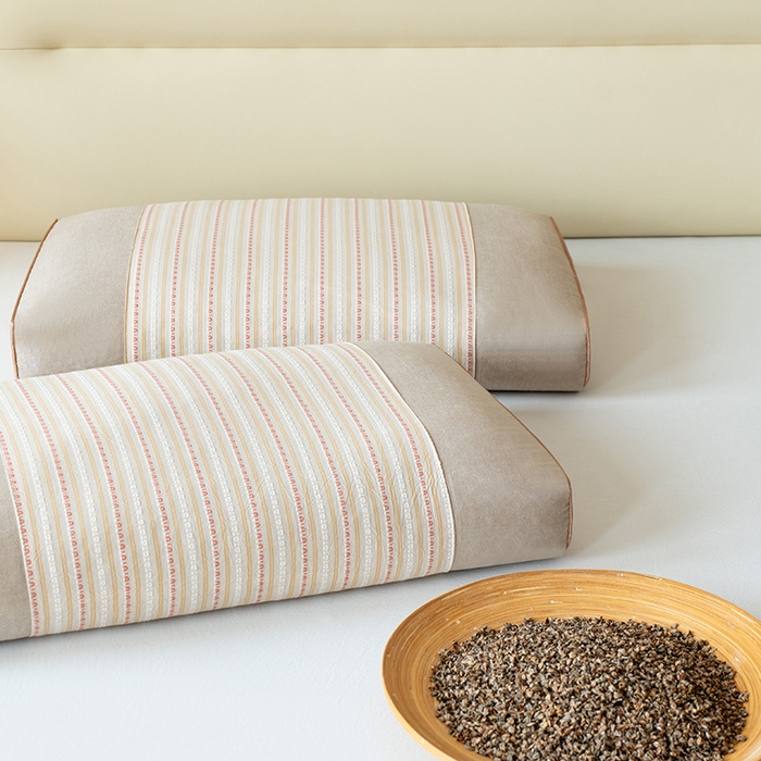 91家纺网 家纺一手货源 找家纺 小米枕芯 2025新款全棉3D水洗棉荞麦壳枕 枕头枕芯 卡其