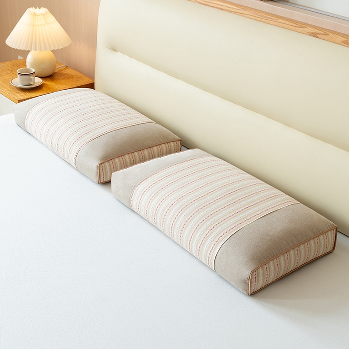 91家纺网 家纺一手货源 找家纺 小米枕芯 2025新款全棉3D水洗棉荞麦壳枕 枕头枕芯 卡其