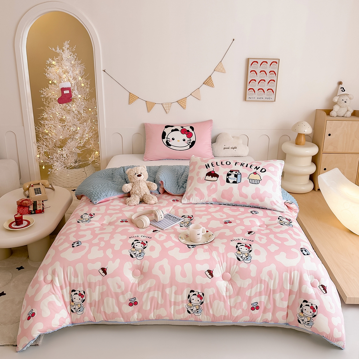 RYB红黄兰 2025新款设计师原创针织棉暖暖豆豆绒秋冬被芯被子 豹纹奶牛猫