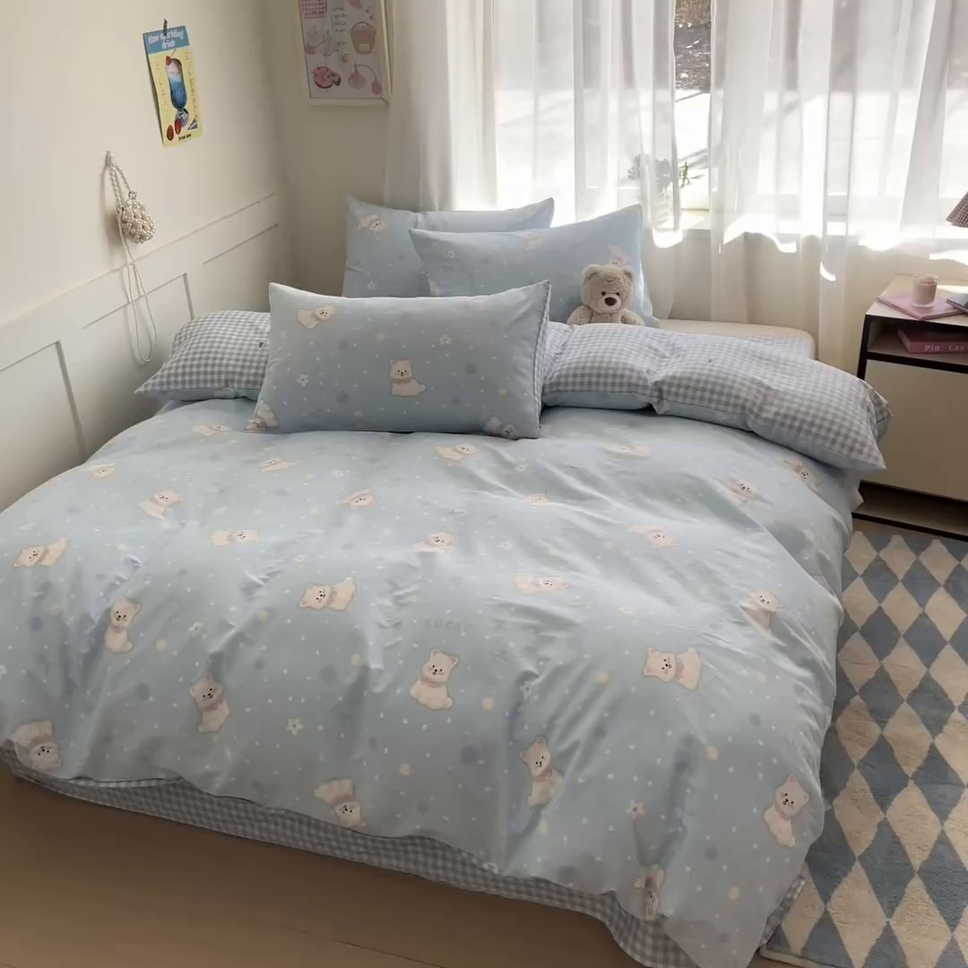 91家纺网 家纺一手货源 找家纺 （总）吉象家纺 2025新款12868全棉印花单被套