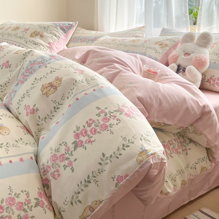 91家纺网 家纺一手货源 找家纺 （总）吉象家纺 2025新款12868全棉印花单被套