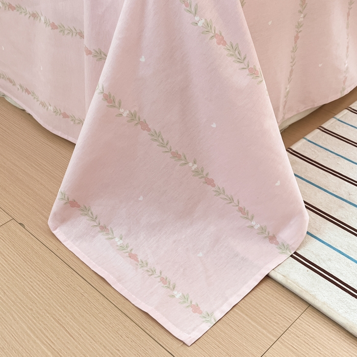 91家纺网 家纺一手货源 找家纺 吉象家纺 2025新款12868全棉印花单被套 碎花小兔