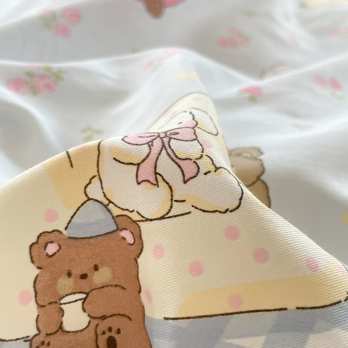 91家纺网 家纺一手货源 找家纺 吉象家纺 2025新款12868全棉印花单被套 爪爪会客厅