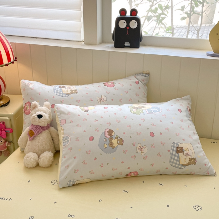 91家纺网 家纺一手货源 找家纺 吉象家纺 2025新款12868全棉印花单被套 爪爪会客厅