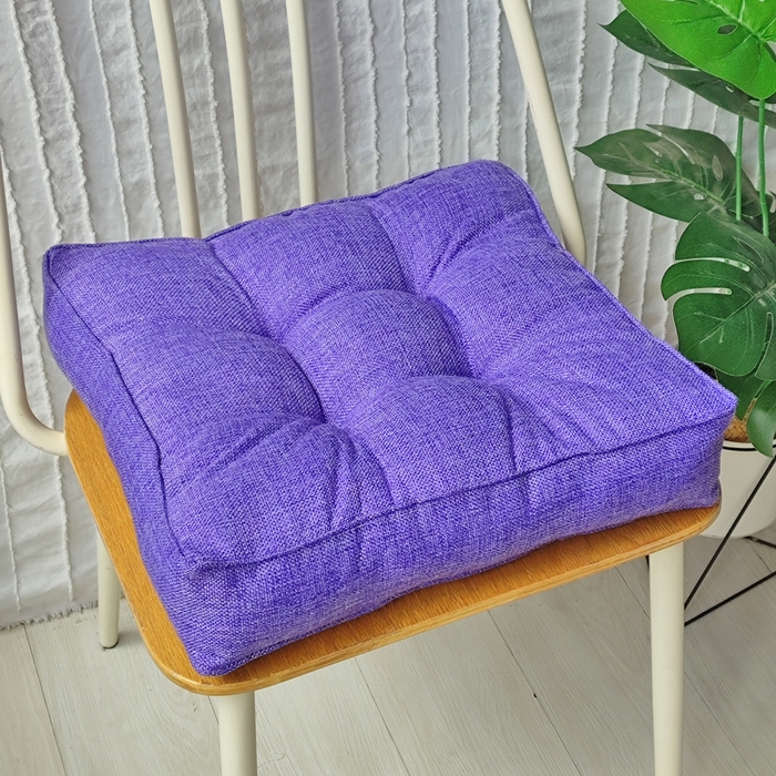 91家纺网 家纺一手货源 找家纺 （总）李帅家居 2025新款加厚立体亚麻坐垫椅子垫抱枕沙发靠垫跨境专供