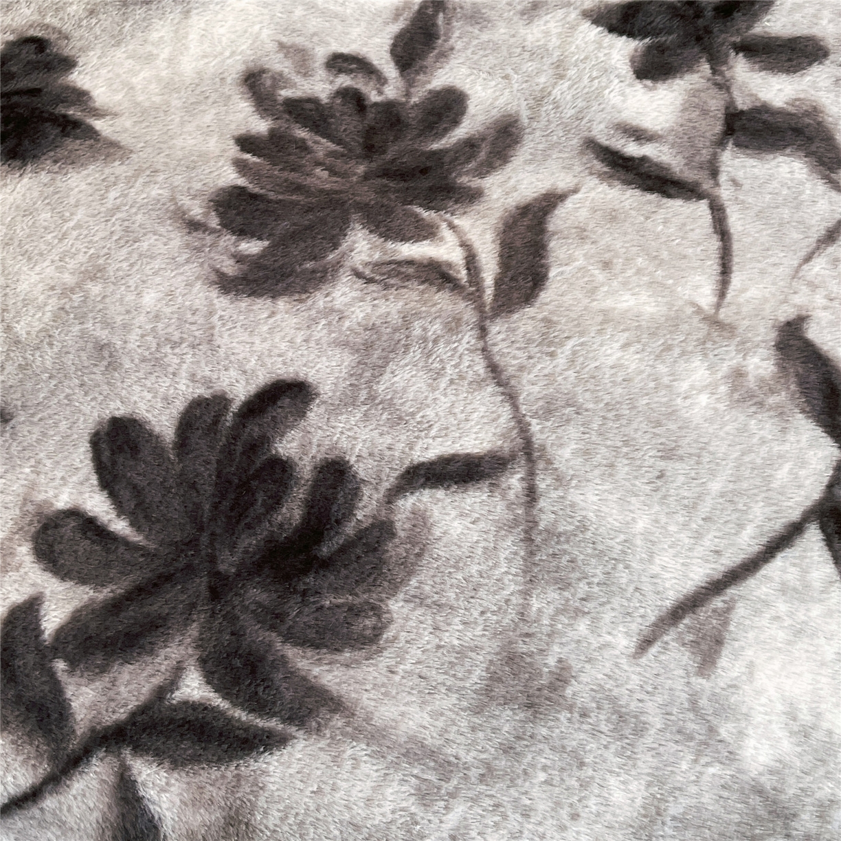 91家纺网 家纺一手货源 找家纺 佰亿莱 2026新款印花兔毛绒双面锁温暖绒四件套 晚棠