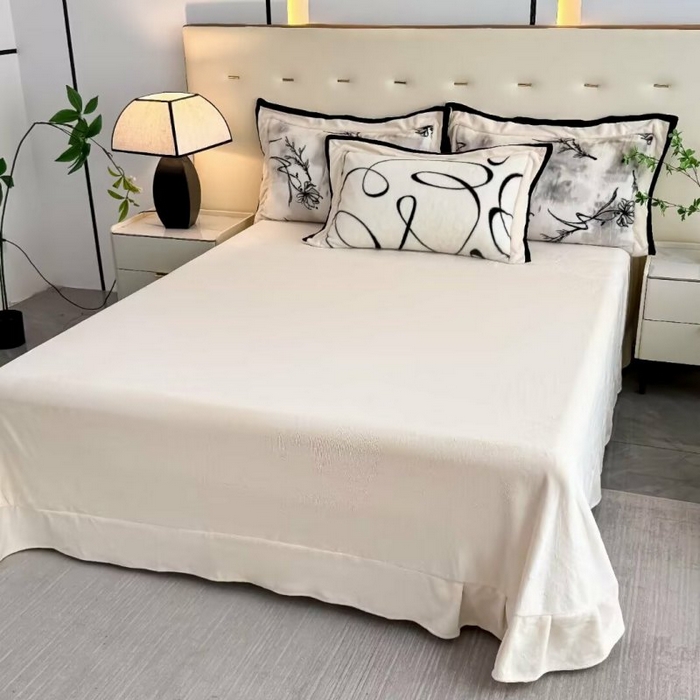 91家纺网 家纺一手货源 找家纺 （总）淳绵家居 2025新款高克重超厚雪貂绒全消光牛奶绒四件套