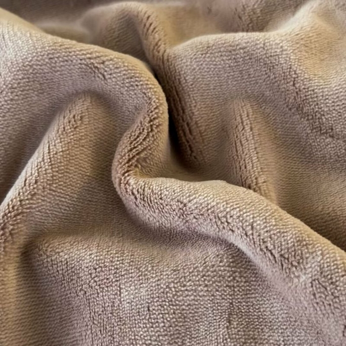 91家纺网 家纺一手货源 找家纺 淳绵家居 2025新款高克重超厚云芙绒轻奢拼色工艺款四件套 云芙绒-咖色