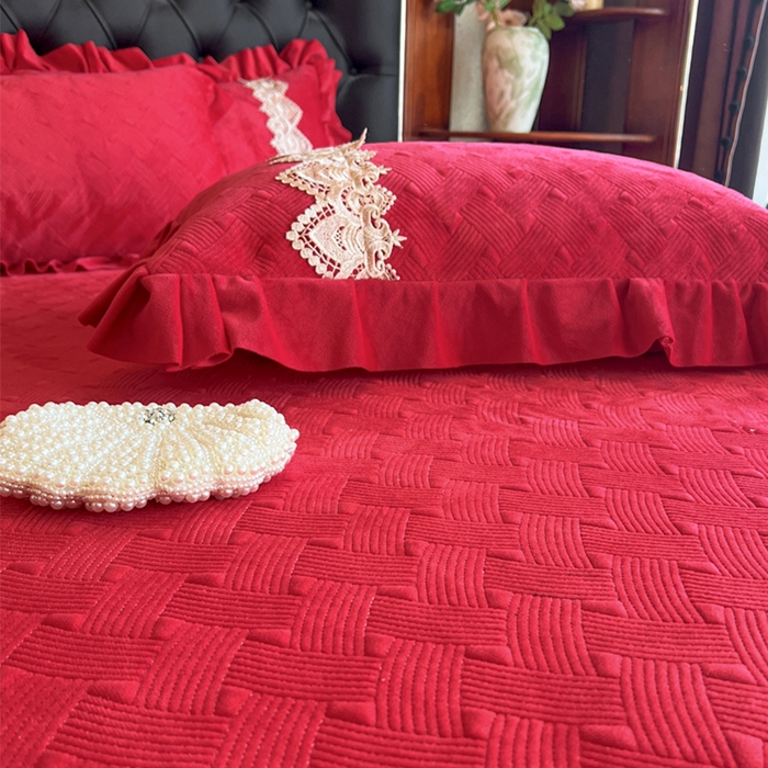 91家纺网 家纺一手货源 找家纺 （总）瑞宝 2025新款宝宝绒床盖床盖单件床盖单品单床盖床盖三件套-北欧风情