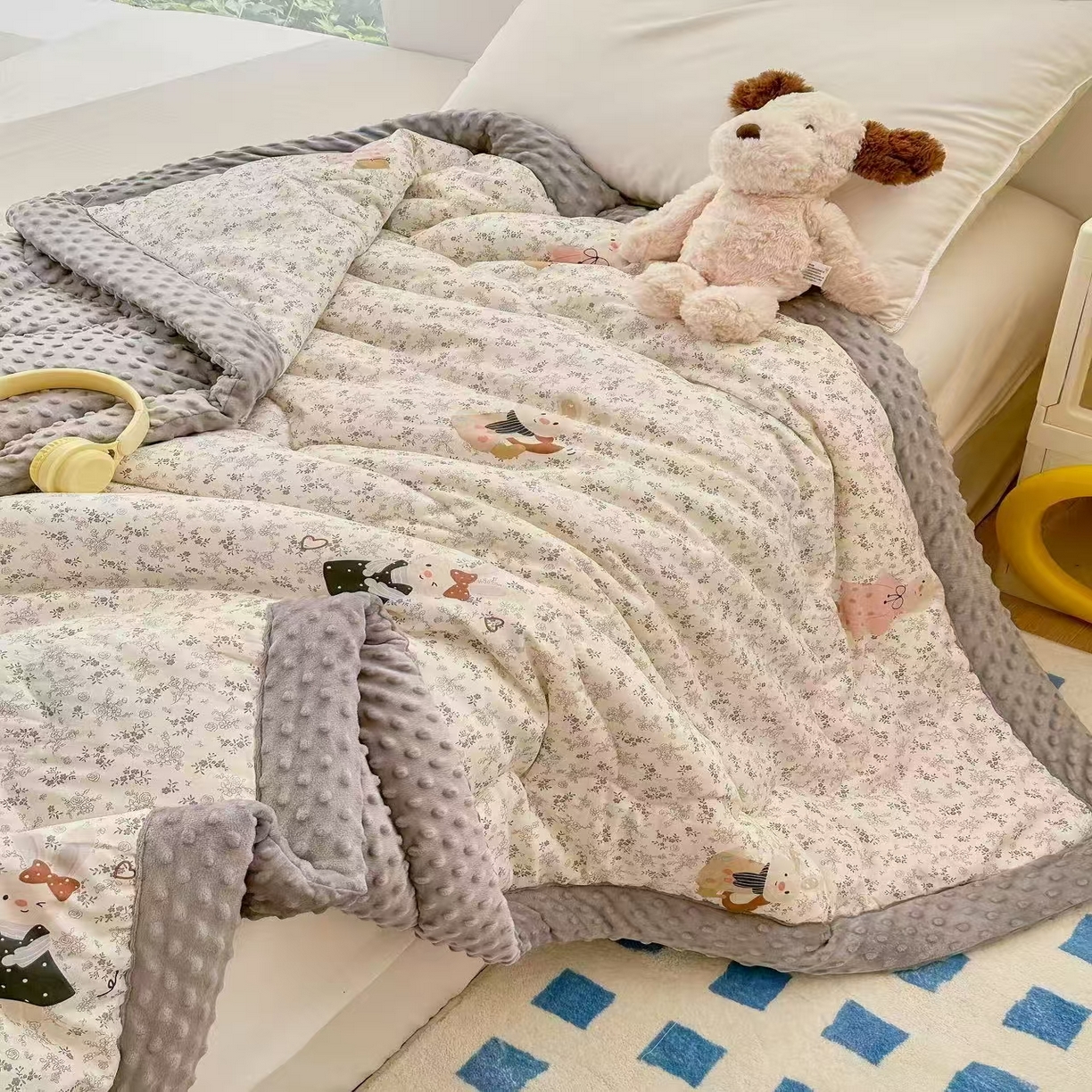 91家纺网 家纺一手货源 找家纺 （总）宜梦家居 2025新款全棉纯棉豆豆被被子被芯