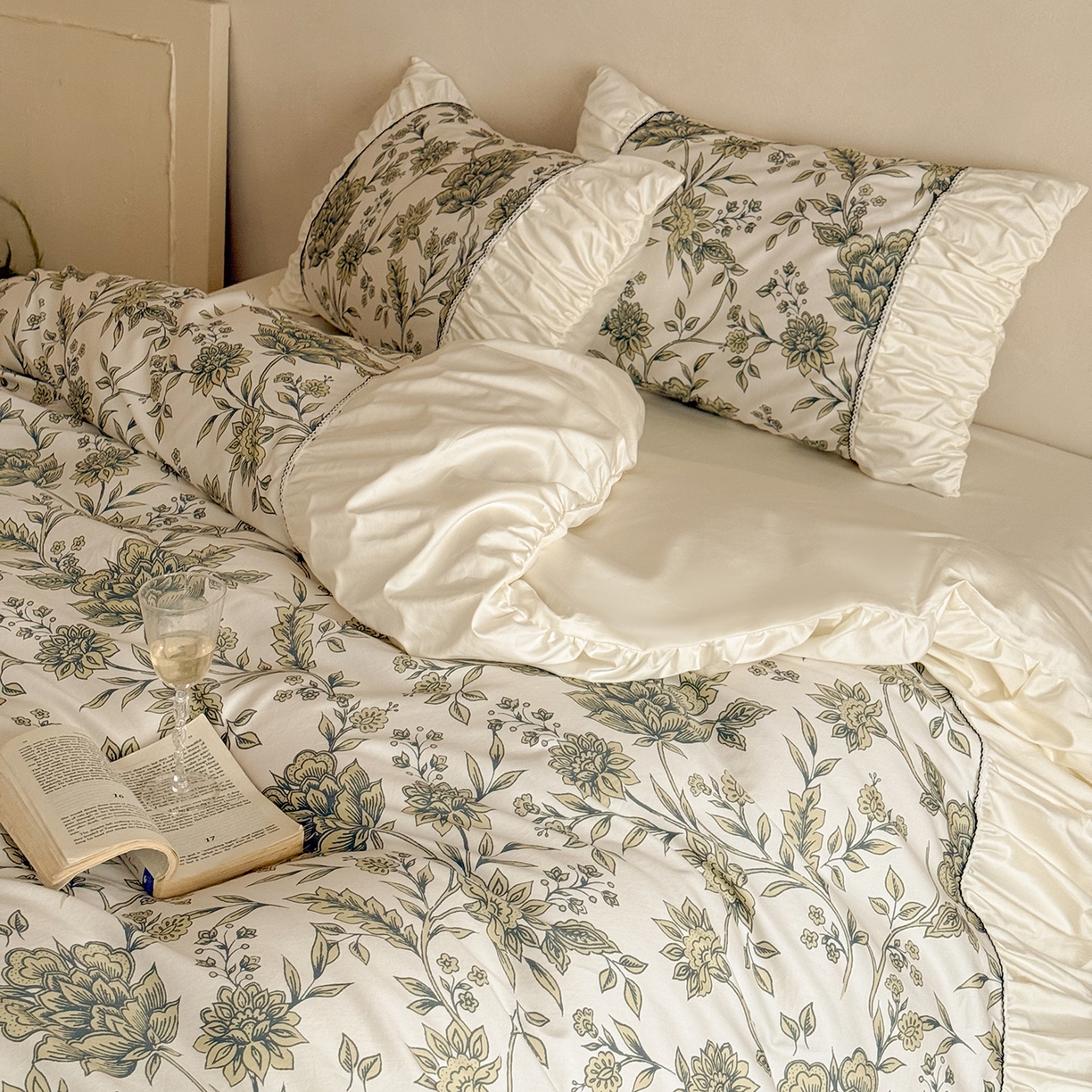 91家纺网 家纺一手货源 找家纺 （总）ONE TWO ONE 121 2025新款亲肤舒适50长绒棉四件套-雅韵繁花【会员-20】 平台控价券后不得低于368/388元