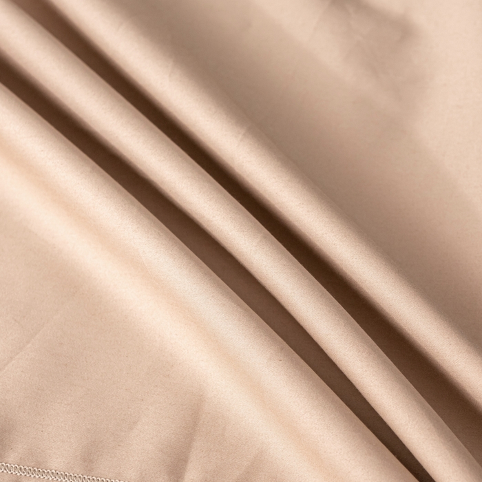 91家纺网 家纺一手货源 找家纺 姝辰 2025新款50双股贡缎（100S）全棉纯棉贡缎纯色纯棉单人成人单枕套 枕套单件 奶咖