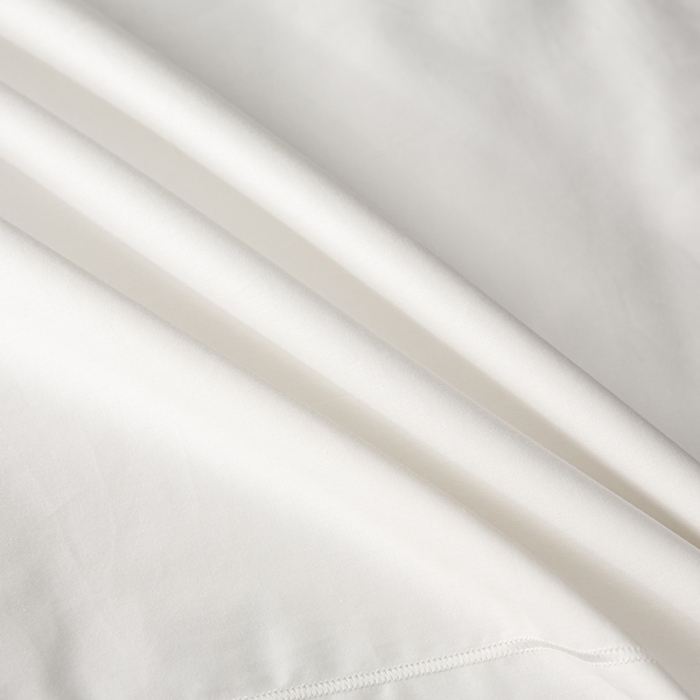 91家纺网 家纺一手货源 找家纺 姝辰 2025新款50双股贡缎（100S）全棉纯棉贡缎纯色纯棉单人成人单枕套 枕套单件 茉莉白